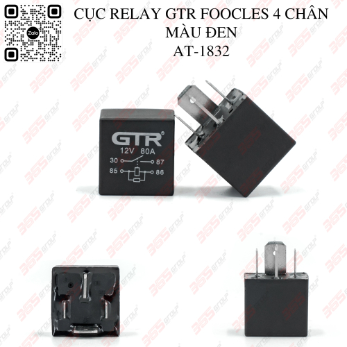 CỤC RELAY GTR FOOCLES 4 CHÂN MÀU ĐEN AT-1832